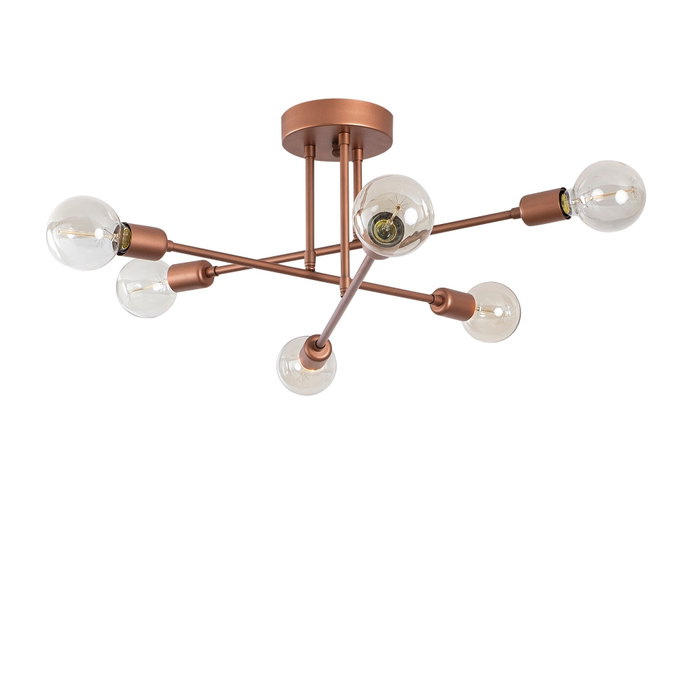 Opviq Flower - 173-AV Lámpara de araña en cobre